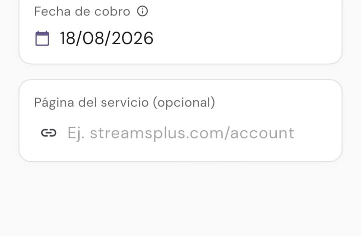 Campo de enlace web en Supo